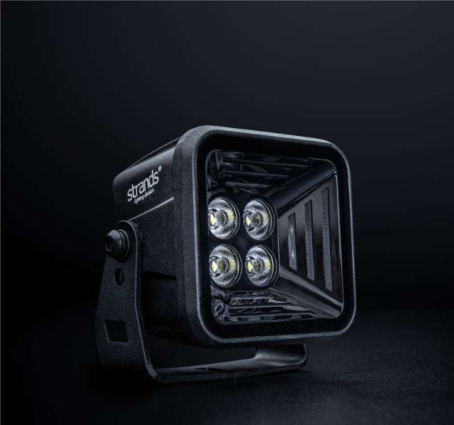 VW Amarok Gen2  Arbeitsscheinwerfer plus Motorhaubenhalter Kit DARK KNIGHT