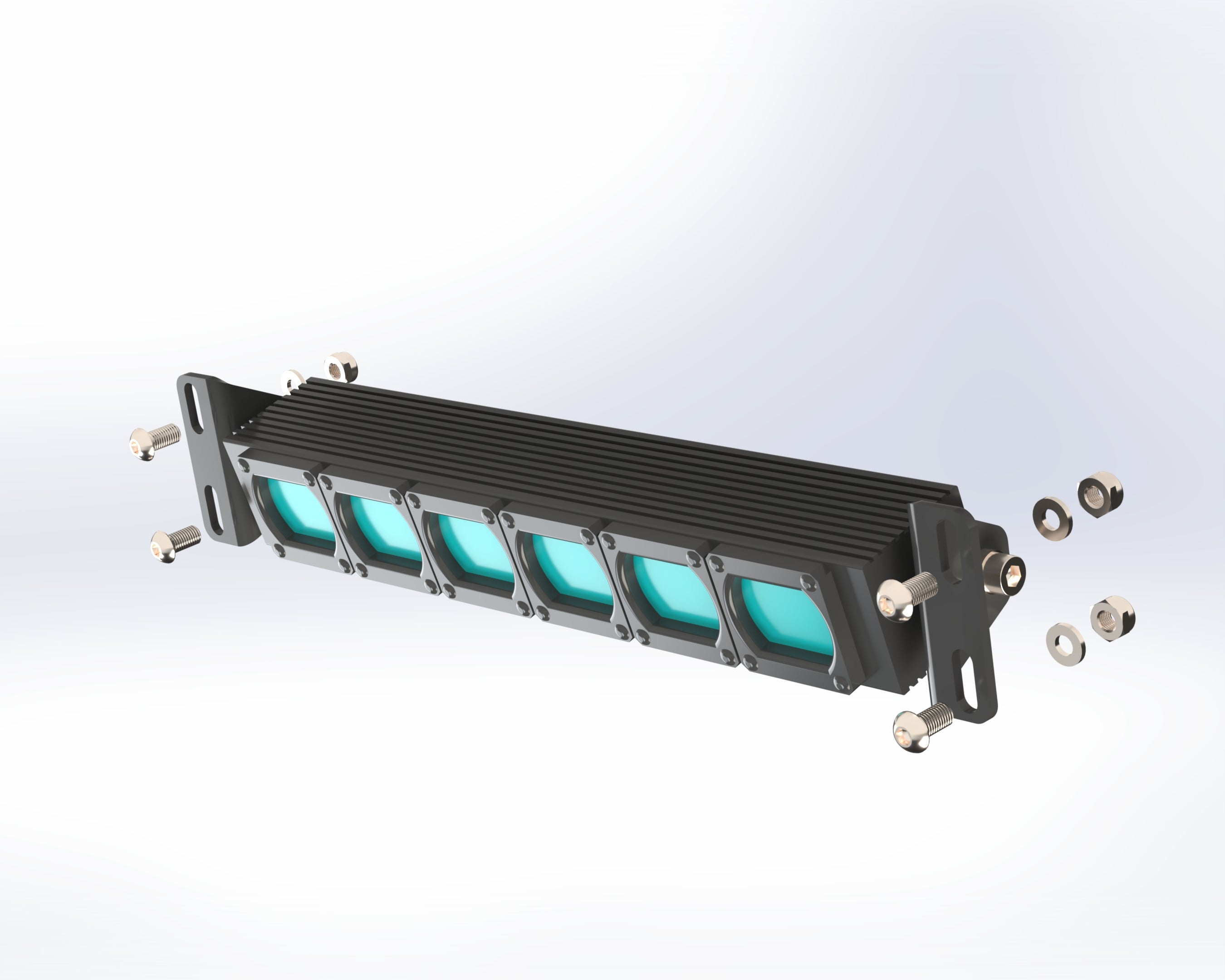 LED Arbeitsscheinwerfer 10 Zoll  30W  Dachgepäckträger