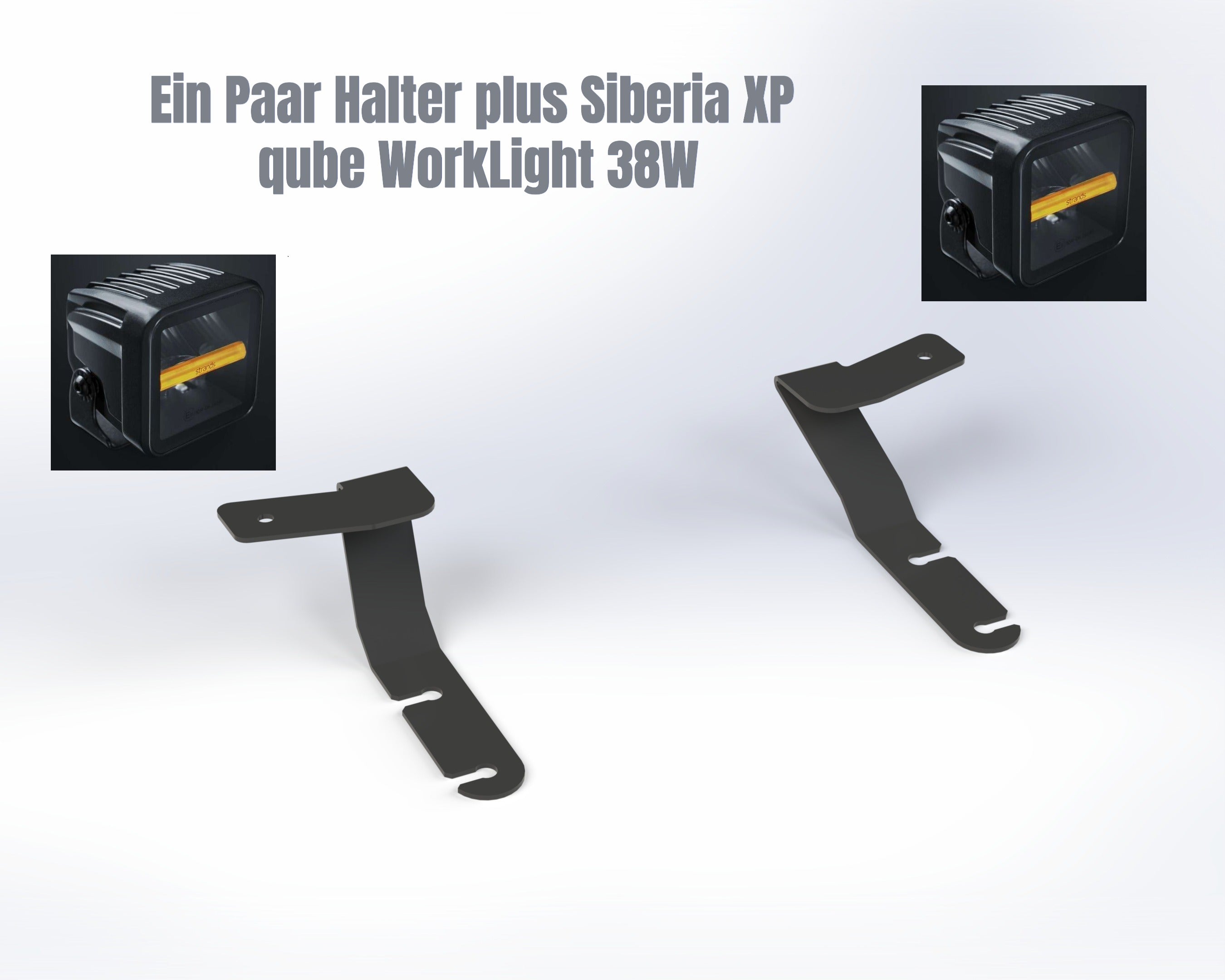 VW Amarok Gen2  Arbeitsscheinwerfer plus Motorhaubenhalter Kit Siberia XP